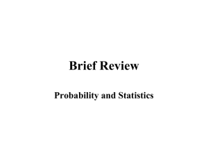 Statistics 846.3(02) Statistics 349.3(02) Lecture Notes