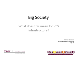 VSNW Big Society Presentation