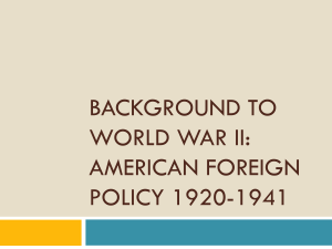 Background to WWII PPT