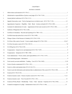 Justice Courts - Utah Municipal Clerks Association