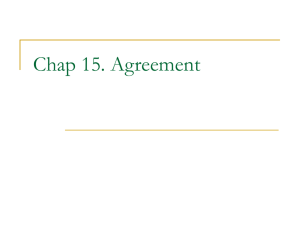 Ch 15. Agreement