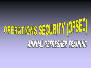 OPSEC Refresher Training