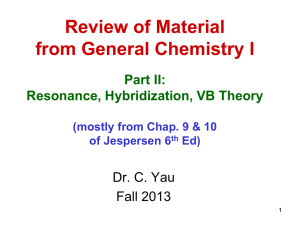 Review of Gen Chem I Material Part II