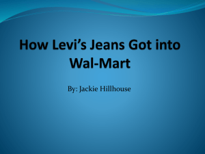 How Levi's Jeans Got into Wal-Mart