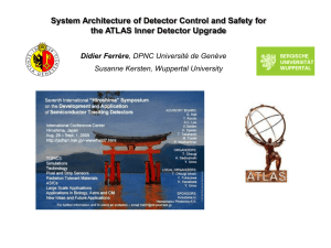 System Architecture of Detector Control and