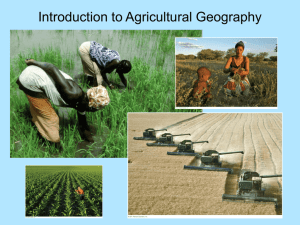 Origins of Agriculture (with Sauer Theory)