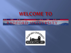 PowerPoint! - Raford University - Residential Life: A Resident Assistant