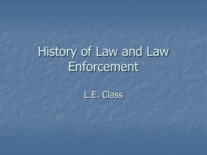 History of Law and Law Enforcement - Anoka