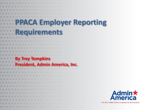 PPACA Employer Reporting Requirements