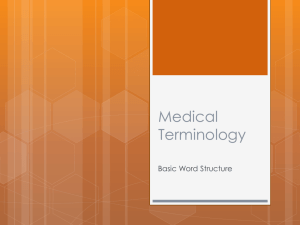 1 Medical Terminology