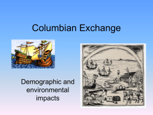 Columbian Exchange - White Plains Public Schools