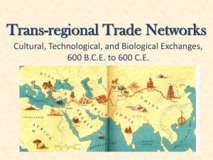 Trans-regional Trade Networks