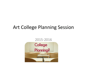 Art College Planning Session