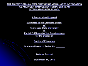 Art as Emotion dissertation prop defense handout