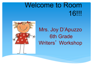 Welcome to Room 15