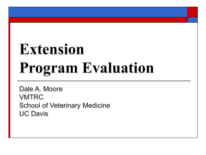 Veterinary Extension Program Evaluation