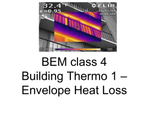 BEM class 3 Building Thermodynamics