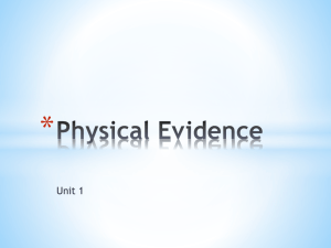Physical Evidence - Warren County Schools