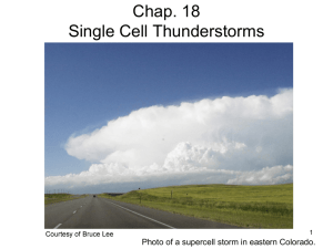 Chap. 17 Thunderstorms