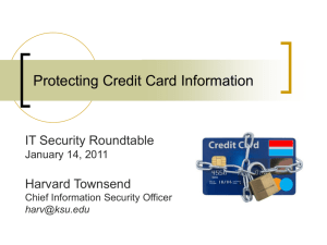 Protecting Credit Card Information