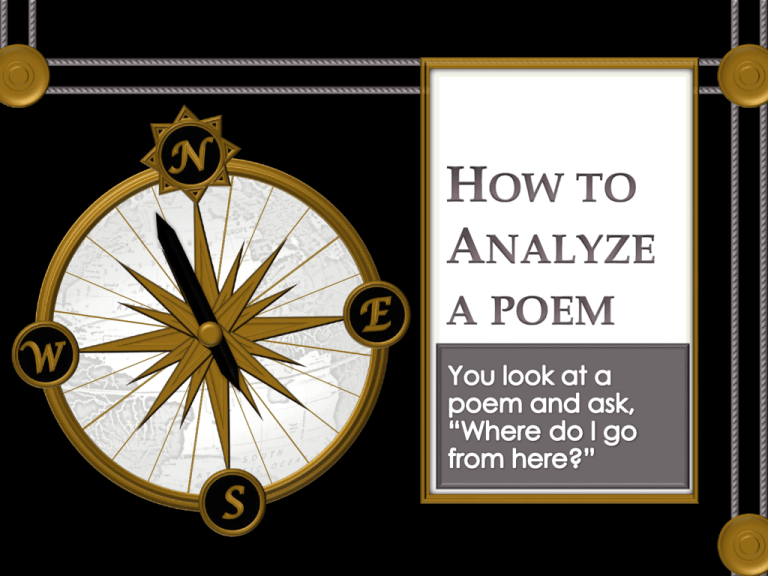 How To Analyze A Poem