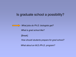What about an MD/Ph.D. program? - The School of Molecular and