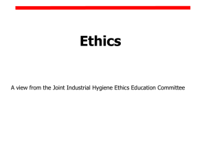 Ethics - American Industrial Hygiene Association