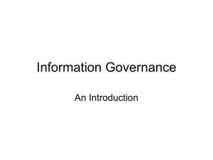 Information Governance Toolkit