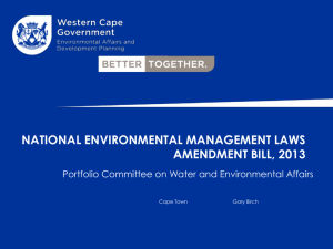 national environmental management laws amendment bill, 2013