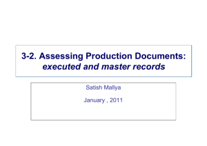 Assessing production documents