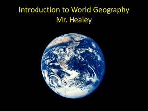 Introduction to World Geography Notes