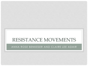 RESISTANCE MOVEMENTS