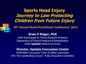 Director, Upstate Concussion Center