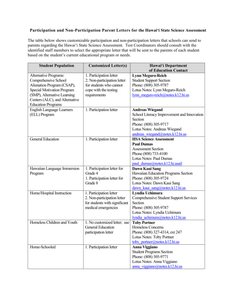 participation-and-non-participation-parent-letters-for