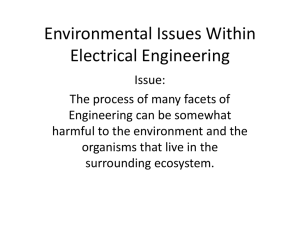 Enviromental Issues Within Electrical Engineering