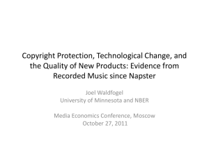 The Quality of Recorded Music since Napster: Evidence Based on