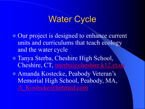 Water Cycle - Center for Polymer Studies
