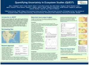 QUEST poster - SUNY College of Environmental Science and Forestry