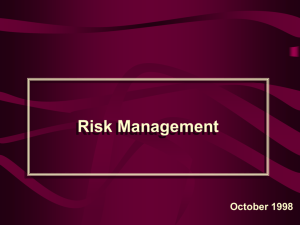 Risk Mgmt - WCU Computer Science