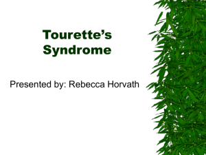 Tourette's Syndrome