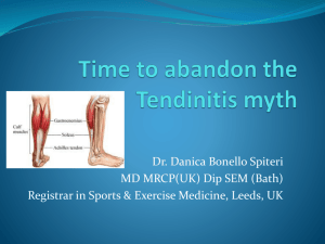 tennis elbow - time to abandon the tendinitis myth