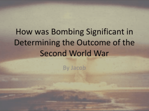 What Role did Bombing Play in The Second World War