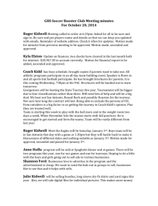 October 20, 2014 - Georgetown High School Soccer Booster Club