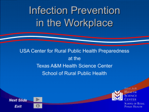 Infectious Disease - USA Center for Rural Public Health Preparedness