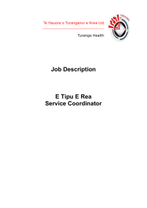 Job Description - Turanga Health