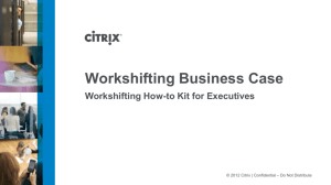 Workshifting Business Case (example)