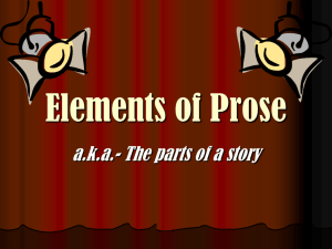 Elements of Prose - fourthgradeteam2012-2013