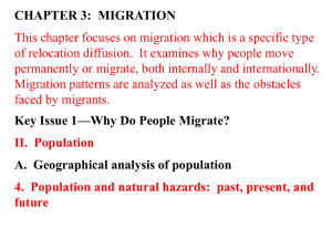 C. Population movement