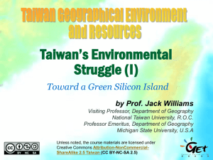 Taiwan's Environmental Struggle Toward a Green Silicon Island