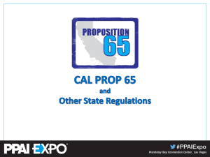 Cal Prop 65 - The PPAI Expo